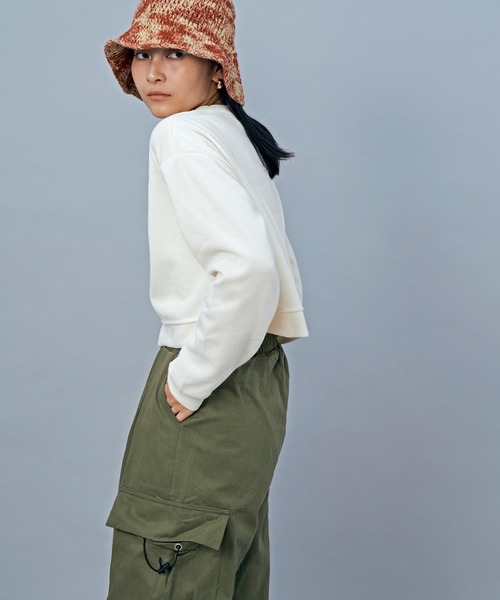 LIENCOEUR（リアンクール）の「ショートフライストップス（Tシャツ/カットソー・レディース・ライトイエロー/グレー/ライトグリーン/アイボリー/ライトブルー・FREE）」の9枚目の写真