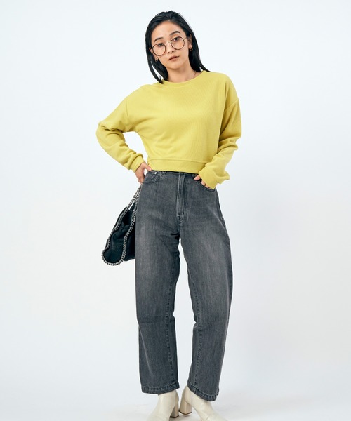 LIENCOEUR（リアンクール）の「ショートフライストップス（Tシャツ/カットソー・レディース・ライトイエロー/グレー/ライトグリーン/アイボリー/ライトブルー・FREE）」の12枚目の写真