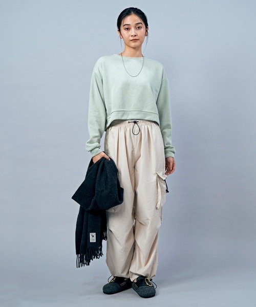 LIENCOEUR（リアンクール）の「ショートフライストップス（Tシャツ/カットソー・レディース・ライトイエロー/グレー/ライトグリーン/アイボリー/ライトブルー・FREE）」の22枚目の写真