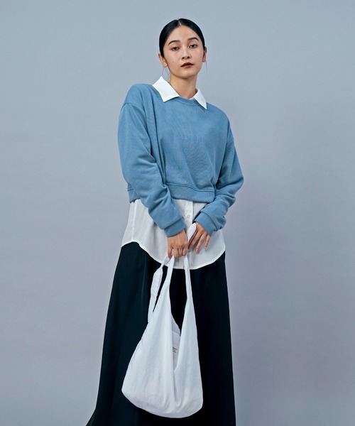 LIENCOEUR（リアンクール）の「ショートフライストップス（Tシャツ/カットソー・レディース・ライトイエロー/グレー/ライトグリーン/アイボリー/ライトブルー・FREE）」の15枚目の写真