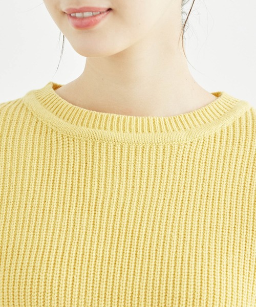 ROPE' PICNIC（ロペピクニック）の「ラメ畔ニットプルオーバー（ニット/セーター・レディース・ブラック/ピンク/イエロー/オフホワイト/グレー・38）」の9枚目の写真