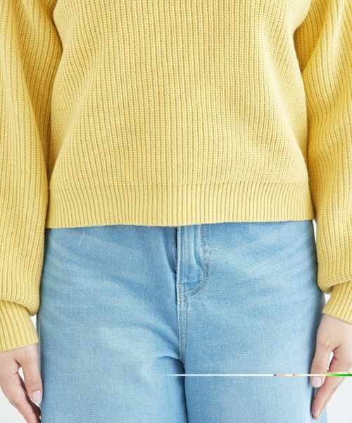 ROPE' PICNIC（ロペピクニック）の「ラメ畔ニットプルオーバー（ニット/セーター・レディース・ブラック/ピンク/イエロー/オフホワイト/グレー・38）」の11枚目の写真