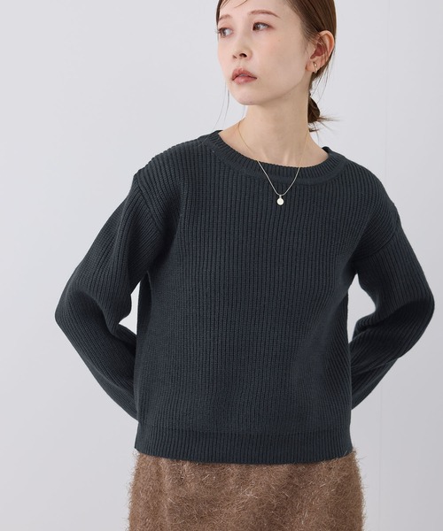 ROPE' PICNIC（ロペピクニック）の「ラメ畔ニットプルオーバー（ニット/セーター・レディース・ブラック/ピンク/イエロー/オフホワイト/グレー・38）」の21枚目の写真