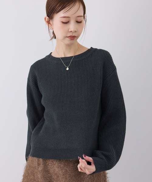 ROPE' PICNIC（ロペピクニック）の「ラメ畔ニットプルオーバー（ニット/セーター・レディース・ブラック/ピンク/イエロー/オフホワイト/グレー・38）」の22枚目の写真