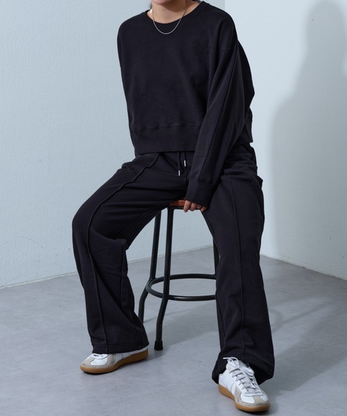COLONY 2139(コロニートゥーワンスリーナイン)の「WEB・一部店舗限定 / ドロストスウェットパンツ(スウェットパンツ・レディース・ネイビー/ブラック/アイボリー/グレー・FREE)」の19枚目の写真