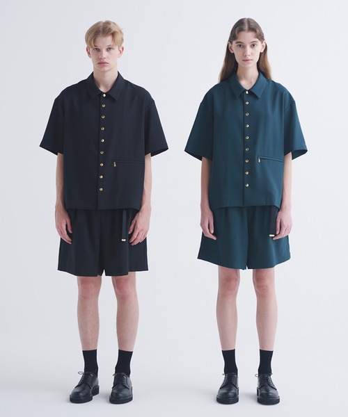CULLNI（クルニ）の「24-SS-034 / Chambray Twill Dot Button Short 