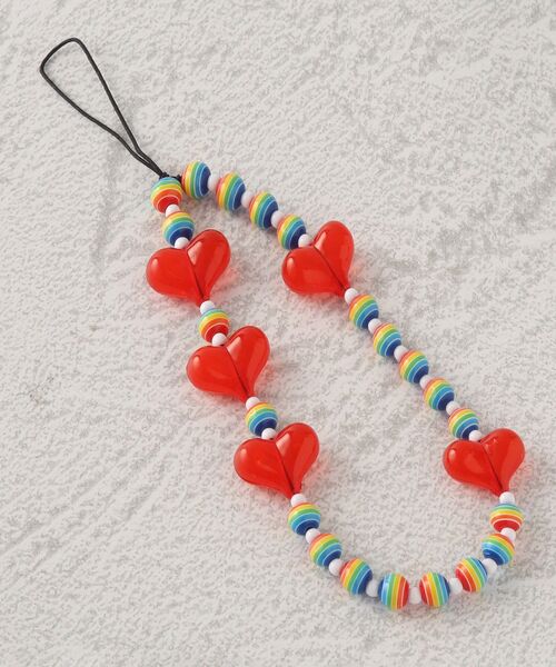 セール】ビーズハートスマホストラップ（スマホグッズ）｜Grandedge