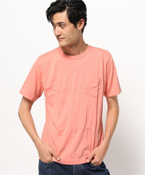 OUTLET(アウトレット)の「【Ciaopanic】オーガニックコットンTee(Tシャツ/カットソー・メンズ・ピンク/ホワイト/グレー/ネイビー・LARGE/MEDIUM)」の4枚目の写真