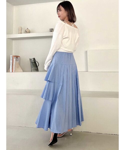 dazzlin（ダズリン）の「フロントボタンビスチェアンサンブル（アンサンブル・レディース・ピンク/ブラック/オフホワイト・FREE）」の14枚目の写真