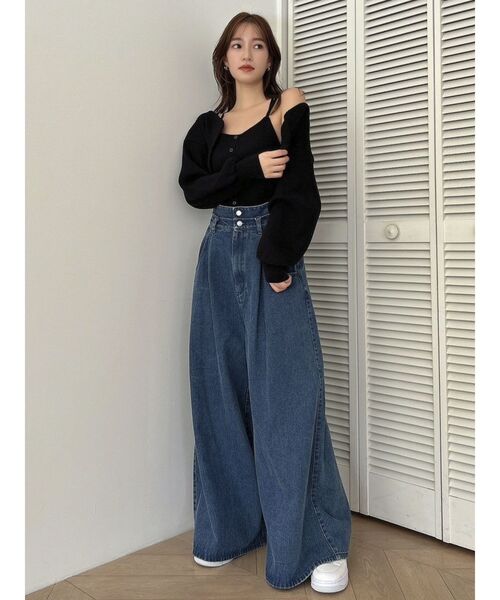 dazzlin（ダズリン）の「フロントボタンビスチェアンサンブル（アンサンブル・レディース・ピンク/ブラック/オフホワイト・FREE）」の20枚目の写真