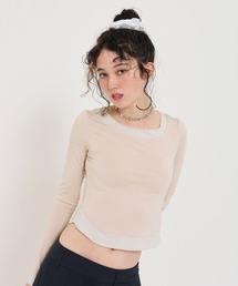 レイヤード風 コンパクトカットソー TINA:JOJUN