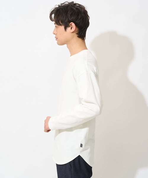 a.v.v(アーヴェヴェ)の「【KANGOL】スクエアプリントロングシルエットカットソー(Tシャツ/カットソー・メンズ・ホワイト・48/50/46)」の2枚目の写真