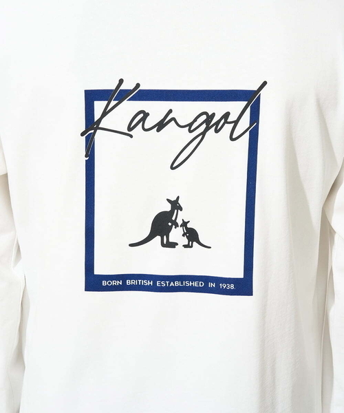 a.v.v(アーヴェヴェ)の「【KANGOL】スクエアプリントロングシルエットカットソー(Tシャツ/カットソー・メンズ・ホワイト・48/50/46)」の4枚目の写真