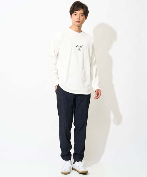 a.v.v(アーヴェヴェ)の「【KANGOL】スクエアプリントロングシルエットカットソー(Tシャツ/カットソー・メンズ・ホワイト・48/50/46)」の9枚目の写真