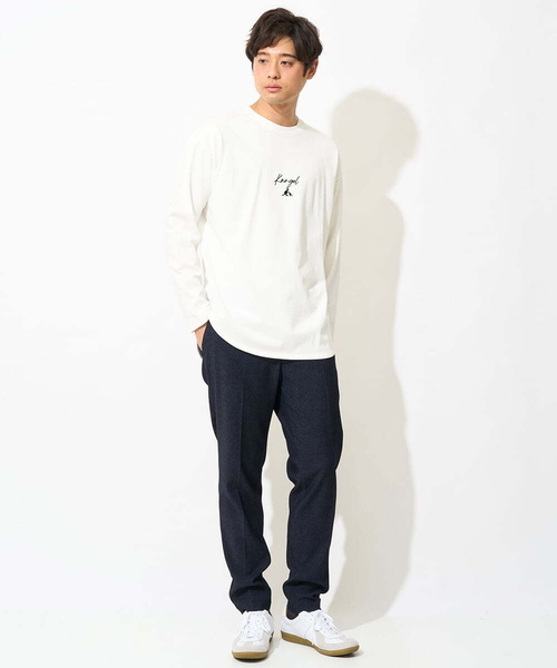a.v.v(アーヴェヴェ)の「【KANGOL】スクエアプリントロングシルエットカットソー(Tシャツ/カットソー・メンズ・ホワイト・48/50/46)」の10枚目の写真