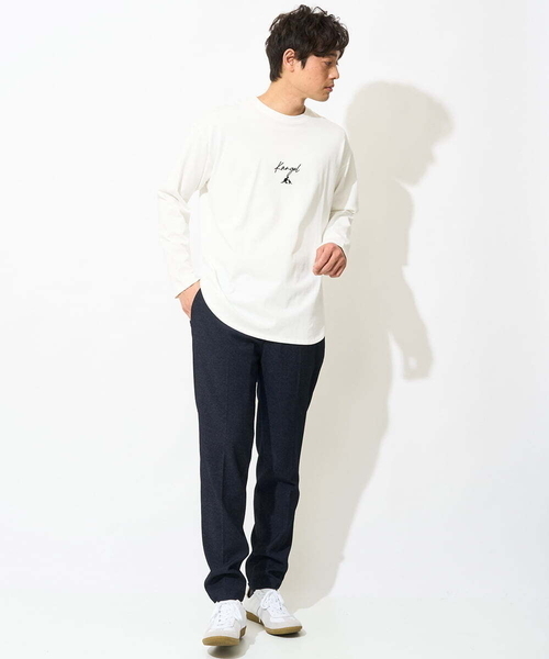 a.v.v(アーヴェヴェ)の「【KANGOL】スクエアプリントロングシルエットカットソー(Tシャツ/カットソー・メンズ・ホワイト・48/50/46)」の11枚目の写真