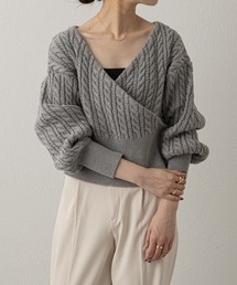 russet | 【ANOTHER BRANCH】カシュクールニット (MA-707)(ニット/セーター)