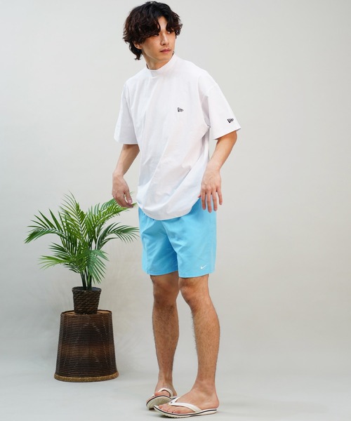 NEW ERA（ニューエラ）の「【ムラサキスポーツ限定】NEW ERA/ニューエラ 半袖Ｔシャツ/ラッシュガード 水陸両用 オーバーサイズ バックプリント 吸水速乾 UVカット 14334755/14334756/14334757（Tシャツ/カットソー・メンズ・ホワイト/ブラック×ホワイト/ブラック・M/L/XL/2XL）」の7枚目の写真