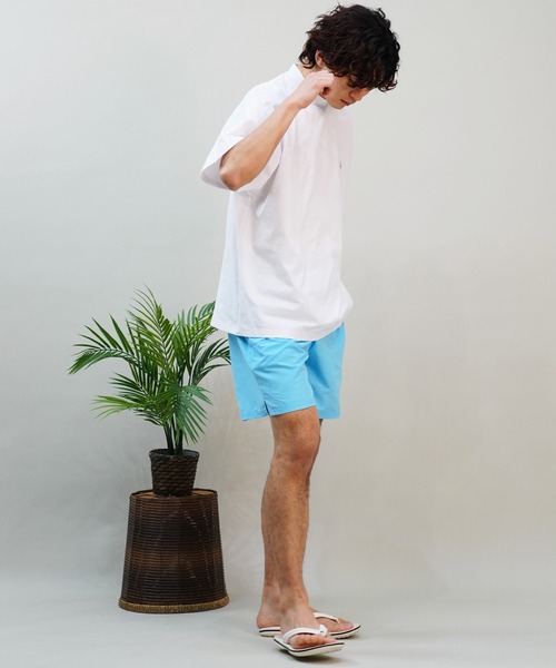 NEW ERA（ニューエラ）の「【ムラサキスポーツ限定】NEW ERA/ニューエラ 半袖Ｔシャツ/ラッシュガード 水陸両用 オーバーサイズ バックプリント 吸水速乾 UVカット 14334755/14334756/14334757（Tシャツ/カットソー・メンズ・ホワイト/ブラック×ホワイト/ブラック・M/L/XL/2XL）」の10枚目の写真