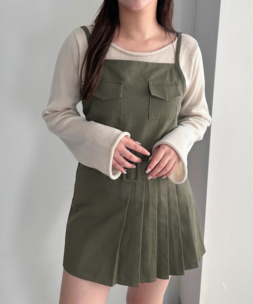 apres jour mignon(アプレジュールミニョン)の「ポケット付きキャミワンピース【ZOZOTOWN限定アイテム】(ワンピース・レディース・カーキ/ベージュ/グリーン系その他・SMALL/MEDIUM/X-LARGE)」の13枚目の写真