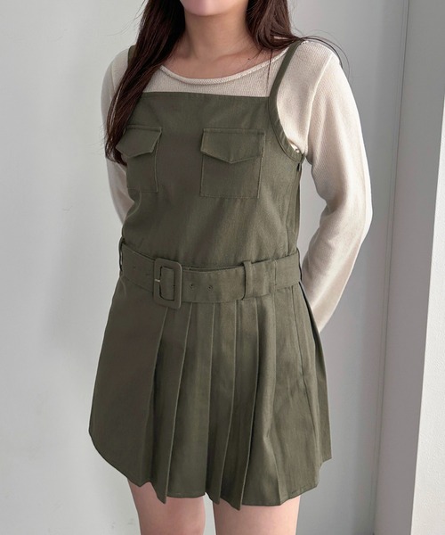 apres jour mignon(アプレジュールミニョン)の「ポケット付きキャミワンピース【ZOZOTOWN限定アイテム】(ワンピース・レディース・カーキ/ベージュ/グリーン系その他・SMALL/MEDIUM/X-LARGE)」の14枚目の写真