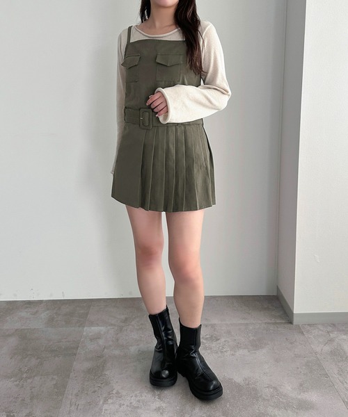 apres jour mignon(アプレジュールミニョン)の「ポケット付きキャミワンピース【ZOZOTOWN限定アイテム】(ワンピース・レディース・カーキ/ベージュ/グリーン系その他・SMALL/MEDIUM/X-LARGE)」の15枚目の写真
