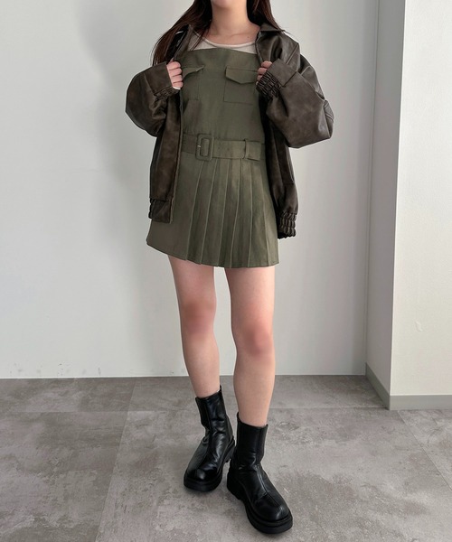 apres jour mignon(アプレジュールミニョン)の「ポケット付きキャミワンピース【ZOZOTOWN限定アイテム】(ワンピース・レディース・カーキ/ベージュ/グリーン系その他・SMALL/MEDIUM/X-LARGE)」の19枚目の写真