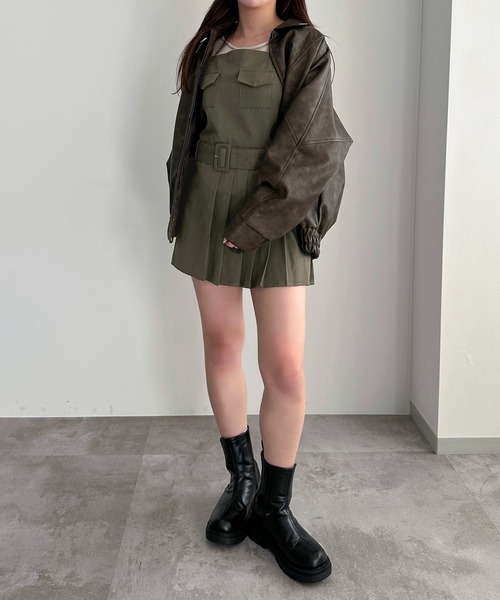 apres jour mignon(アプレジュールミニョン)の「ポケット付きキャミワンピース【ZOZOTOWN限定アイテム】(ワンピース・レディース・カーキ/ベージュ/グリーン系その他・SMALL/MEDIUM/X-LARGE)」の20枚目の写真