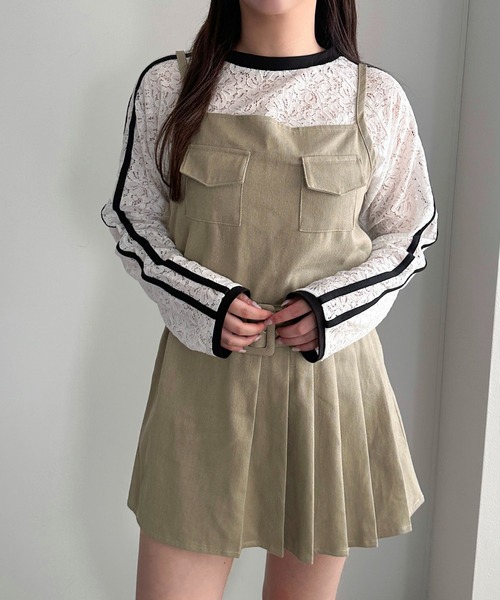 アプレジュール キャミワンピ シャイニークロスキャミワンピース【ZOZOTOWN限定アイテム