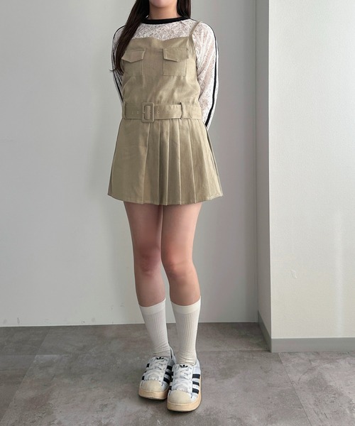 apres jour mignon(アプレジュールミニョン)の「ポケット付きキャミワンピース【ZOZOTOWN限定アイテム】(ワンピース・レディース・カーキ/ベージュ/グリーン系その他・SMALL/MEDIUM/X-LARGE)」の8枚目の写真