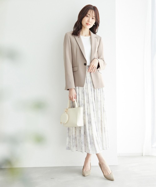 ROPE' PICNIC（ロペピクニック）の「【一部店舗限定34-42サイズ】セットアップ対応/360°ウルトラストレッチテーラードジャケット（テーラードジャケット・レディース・ネイビー/イエロー系その他3/ブラック/グレー系その他・38/40/36/34）」の7枚目の写真