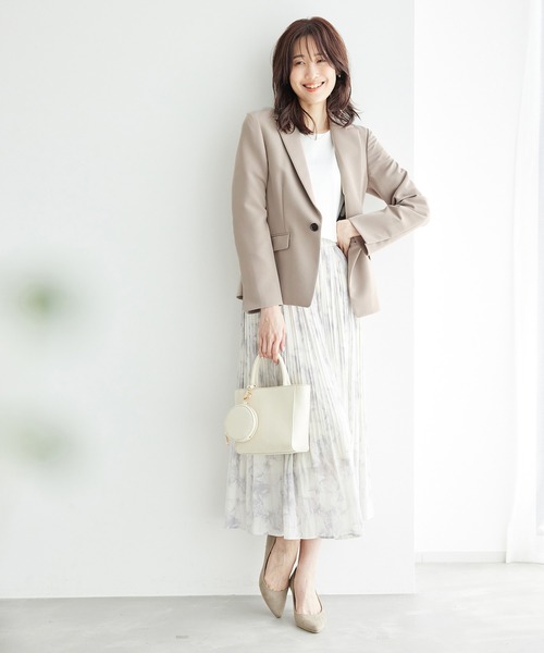 ROPE' PICNIC（ロペピクニック）の「【一部店舗限定34-42サイズ】セットアップ対応/360°ウルトラストレッチテーラードジャケット（テーラードジャケット・レディース・ネイビー/イエロー系その他3/ブラック/グレー系その他・38/40/36/34）」の8枚目の写真
