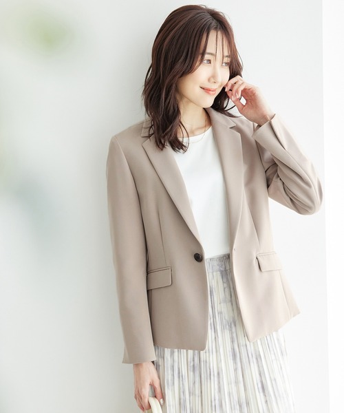 ROPE' PICNIC（ロペピクニック）の「【一部店舗限定34-42サイズ】セットアップ対応/360°ウルトラストレッチテーラードジャケット（テーラードジャケット・レディース・ネイビー/イエロー系その他3/ブラック/グレー系その他・38/40/36/34）」の11枚目の写真