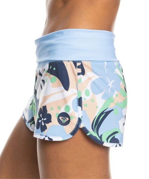ROXY（ロキシー）の「ENDLESS SUMMER PRINT/ロキシーマルチボタニカルパターンウエストゴムスイムボードショーツ(水着)（水着・レディース・ブラック/ブルー・SMALL/MEDIUM/LARGE）」の12枚目の写真