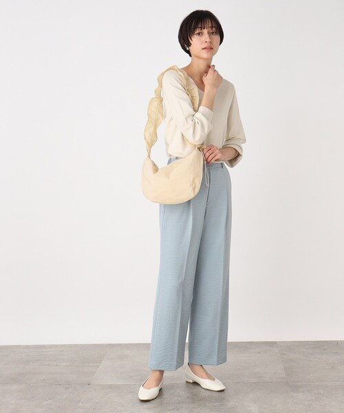 THE SHOP TK （ザ ショップ ティーケー ）の「◆【軽量】シャカシャカムーンショルダーバッグ（ショルダーバッグ・レディース・ベージュ/ブラック/カーキ/イエロー系その他・00）」の7枚目の写真