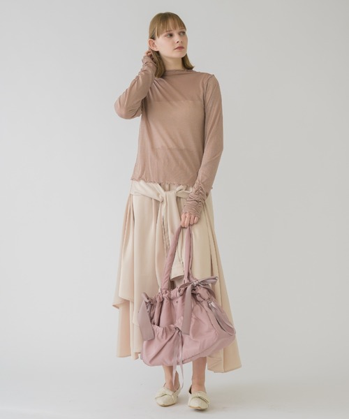 idem（イデム）の「shiny ribbon bag/ドロストサテンリボンバッグ（トートバッグ・レディース・ブルー/ピンク・FREE）」の20枚目の写真