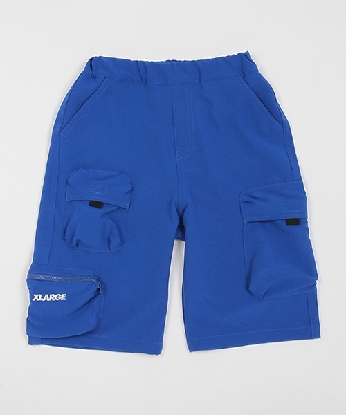 XLARGE KIDS(エクストララージキッズ)の「七分丈パンツ(カーゴパンツ・キッズ・ブルー/ブラック/ホワイト・110cm/120cm/130cm/140cm/100cm/90cm)」の3枚目の写真