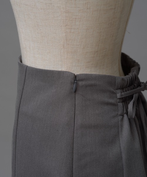 one after another NICE CLAUP（ワンアフターアナザーナイスクラップ）の「バックリボン台形スカート/セットアップジャケットあり（スカート・レディース・ピンク/グレー/ベージュ・FREE）」の16枚目の写真