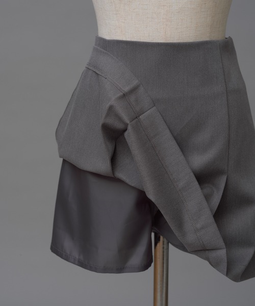 one after another NICE CLAUP（ワンアフターアナザーナイスクラップ）の「バックリボン台形スカート/セットアップジャケットあり（スカート・レディース・ピンク/グレー/ベージュ・FREE）」の19枚目の写真