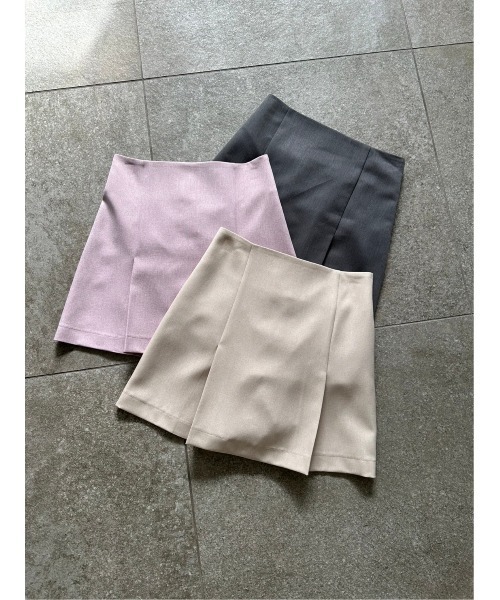 one after another NICE CLAUP（ワンアフターアナザーナイスクラップ）の「バックリボン台形スカート/セットアップジャケットあり（スカート・レディース・ピンク/グレー/ベージュ・FREE）」の12枚目の写真