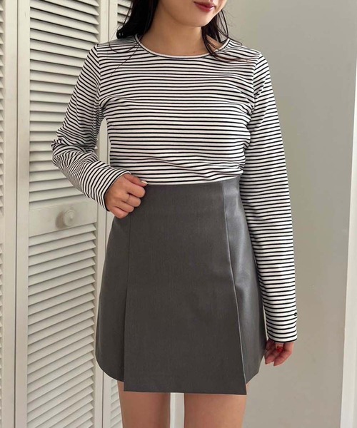 one after another NICE CLAUP（ワンアフターアナザーナイスクラップ）の「バックリボン台形スカート/セットアップジャケットあり（スカート・レディース・ピンク/グレー/ベージュ・FREE）」の22枚目の写真