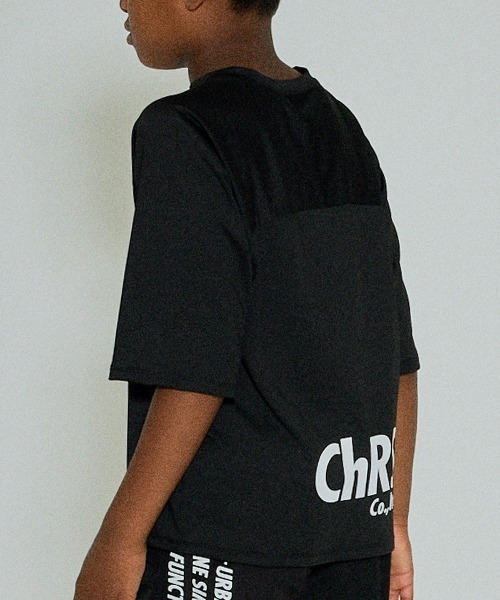 RE/SP（アールイーエスピー）の「RE/SP PLACTICE 70% Tee / アールイーエスピー プラクティス７分丈Tシャツ（Tシャツ/カットソー・キッズ・ライム/ブラック・3/2/1/4）」の3枚目の写真