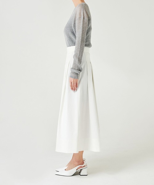 N.O.R.C(ノーク)の「タックシルエットスカート(スカート・レディース・オフホワイト/ネイビー・S/M)」の13枚目の写真