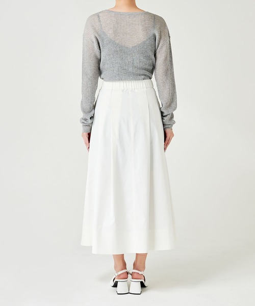 N.O.R.C(ノーク)の「タックシルエットスカート(スカート・レディース・オフホワイト/ネイビー・S/M)」の14枚目の写真