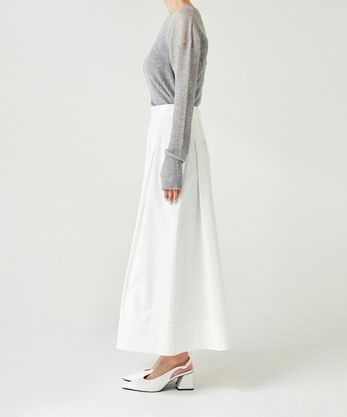 N.O.R.C(ノーク)の「タックシルエットスカート(スカート・レディース・オフホワイト/ネイビー・S/M)」の16枚目の写真