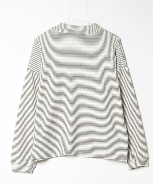 Per sist ence（パーシエンス）の「ボーダーハイネックTシャツ（Tシャツ/カットソー・レディース・ブラック/ホワイト・FREE）」の3枚目の写真