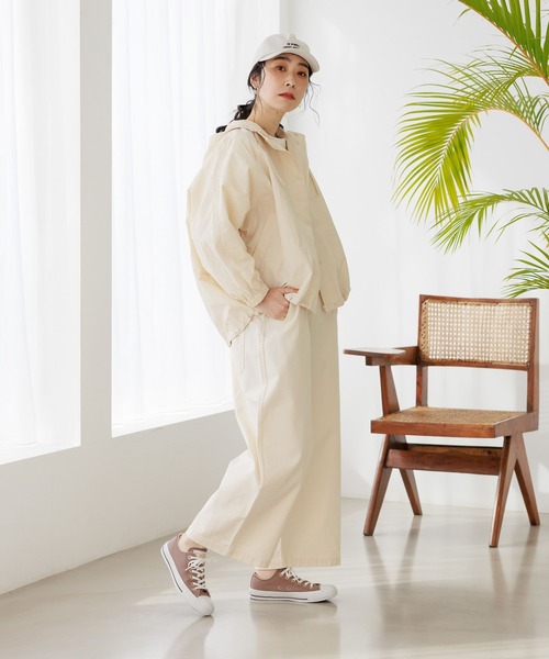 studio CLIP（スタディオクリップ）の「【マシンウォッシャブル/撥水加工】ドルマンスリーブ多機能マウンテンパーカー（マウンテンパーカー・レディース・ベージュ/カーキ/アイボリー/ブラック・FREE）」の10枚目の写真