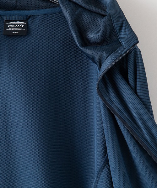 OUTDOOR PRODUCTS(アウトドアプロダクツ)の「【OUTDOOR PRODUCTS/アウトドアプロダクツ】速乾 透湿 UVカット フルジップパーカー 紫外線対策 抗菌防臭(パーカー・メンズ・ブラック/グレー/ネイビー・MEDIUM/LARGE/X-LARGE)」の4枚目の写真