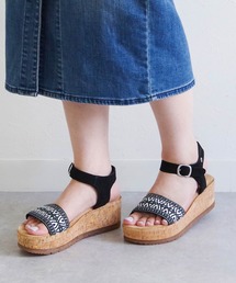 Minnetonka | MINNETONKA ミネトンカ/ベルト付き厚底サンダル PATRICE パトリス(サンダル)
