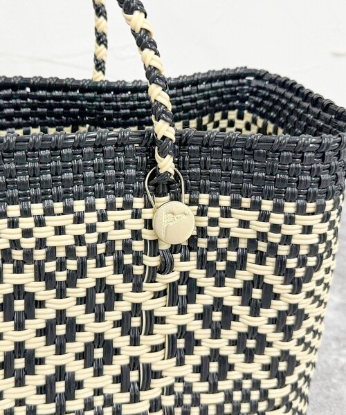 Letra（レトラ）の「【Letra/レトラ】柄編みメルカドバッグ ショートタイプ（かごバッグ・レディース・ブラック系その他/オレンジ系その他/グリーン系その他・FREE）」の11枚目の写真